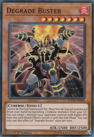 Degrade Buster (FLOD-EN005) - Flames of Destruction Unlimited - Premium Yugioh Single from Konami - Just $0.25! Shop now at Game Crave Tournament Store