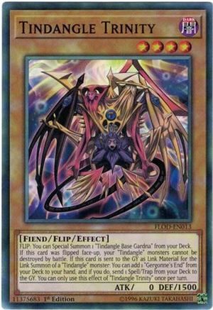 Tindangle Trinity (FLOD-EN013) - Flames of Destruction Unlimited - Premium Yugioh Single from Konami - Just $0.25! Shop now at Game Crave Tournament Store