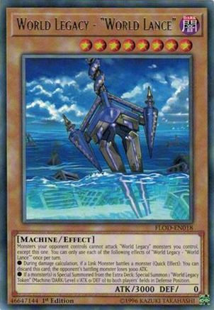 World Legacy - "World Lance" (FLOD-EN018) - Flames of Destruction 1st Edition - Premium Yugioh Single from Konami - Just $0.25! Shop now at Game Crave Tournament Store
