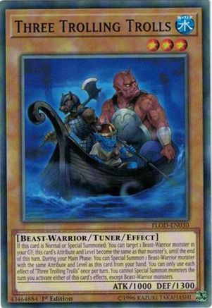 Three Trolling Trolls (FLOD-EN030) - Flames of Destruction 1st Edition - Premium Yugioh Single from Konami - Just $0.25! Shop now at Game Crave Tournament Store