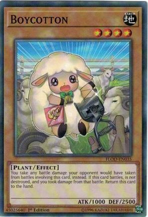 Boycotton (FLOD-EN035) - Flames of Destruction Unlimited - Premium Yugioh Single from Konami - Just $0.25! Shop now at Game Crave Tournament Store