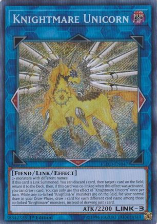 Knightmare Unicorn (FLOD-EN047) - Flames of Destruction Unlimited - Premium Yugioh Single from Konami - Just $1.15! Shop now at Game Crave Tournament Store