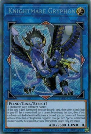 Knightmare Gryphon (FLOD-EN048) - Flames of Destruction 1st Edition - Premium Yugioh Single from Konami - Just $3.51! Shop now at Game Crave Tournament Store