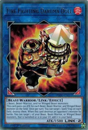 Fire Fighting Daruma Doll (FLOD-EN051) - Flames of Destruction Unlimited - Premium Yugioh Single from Konami - Just $0.08! Shop now at Game Crave Tournament Store