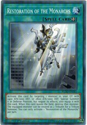 Restoration of the Monarchs (FLOD-EN061) - Flames of Destruction Unlimited - Premium Yugioh Single from Konami - Just $0.25! Shop now at Game Crave Tournament Store