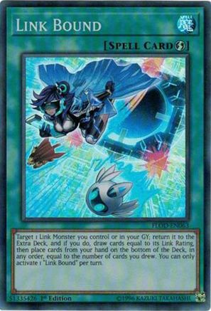 Link Bound (FLOD-EN063) - Flames of Destruction Unlimited - Premium Yugioh Single from Konami - Just $0.25! Shop now at Game Crave Tournament Store
