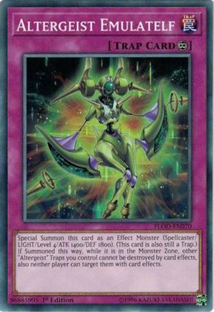 Altergeist Emulatelf (FLOD-EN070) - Flames of Destruction Unlimited - Premium Yugioh Single from Konami - Just $0.25! Shop now at Game Crave Tournament Store