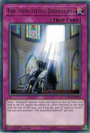 The Sanctified Darklord (FLOD-EN075) - Flames of Destruction 1st Edition - Premium Yugioh Single from Konami - Just $0.27! Shop now at Game Crave Tournament Store