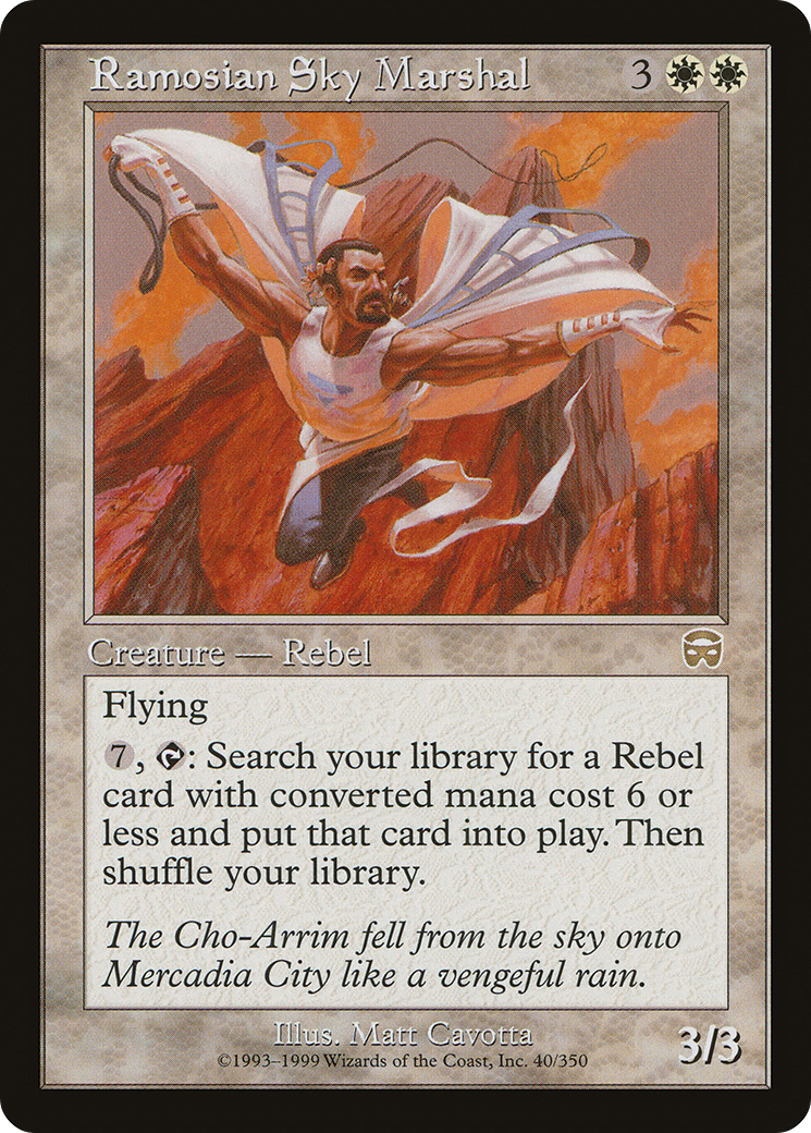 Ramosian Sky Marshal (MMQ-040) - Mercadian Masques Foil - Premium MTG Single from Wizards of the Coast - Just $2.87! Shop now at Game Crave Tournament Store