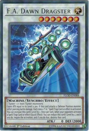 F.A. Dawn Dragster (FLOD-EN088) - Flames of Destruction Unlimited - Premium Yugioh Single from Konami - Just $2.69! Shop now at Game Crave Tournament Store