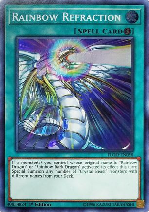 Rainbow Refraction (FLOD-EN098) - Flames of Destruction 1st Edition - Premium Yugioh Single from Konami - Just $0.25! Shop now at Game Crave Tournament Store