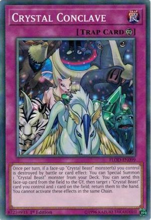 Crystal Conclave (FLOD-EN099) - Flames of Destruction Unlimited - Premium Yugioh Single from Konami - Just $0.25! Shop now at Game Crave Tournament Store