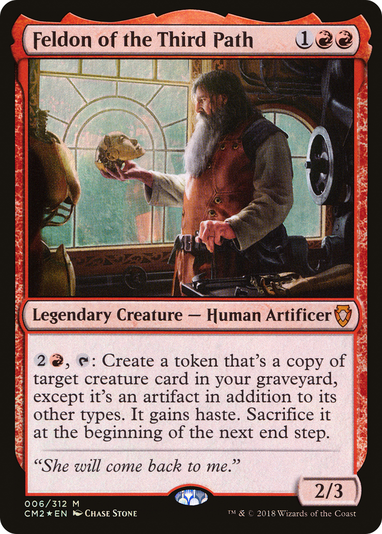Feldon of the Third Path (CM2-006) - Commander Anthology Volume II Foil - Premium MTG Single from Wizards of the Coast - Just $0.35! Shop now at Game Crave Tournament Store