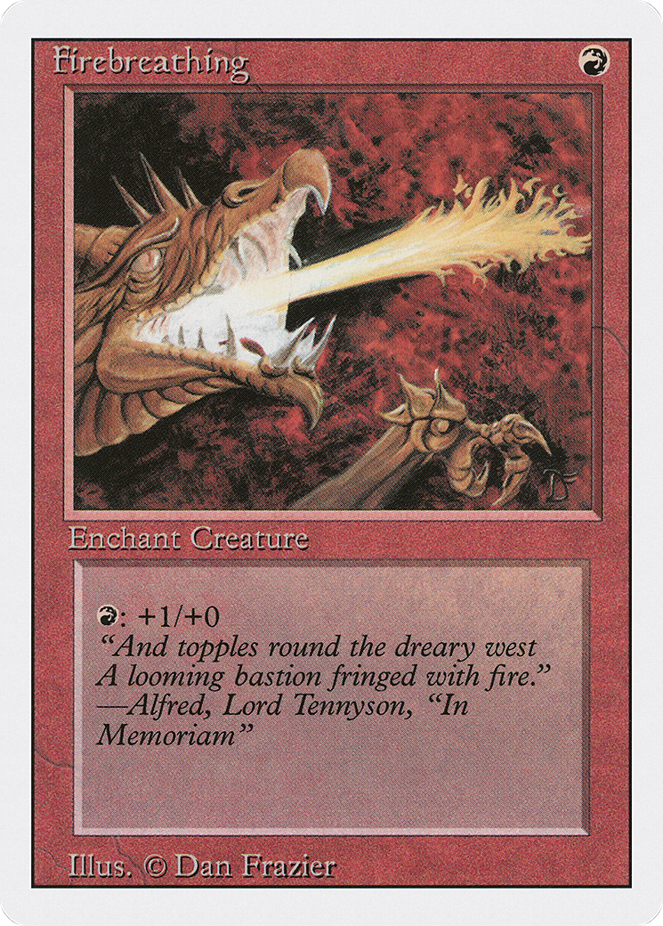 Firebreathing (3ED-151) - Revised Edition - Premium MTG Single from Wizards of the Coast - Just $0.08! Shop now at Game Crave Tournament Store