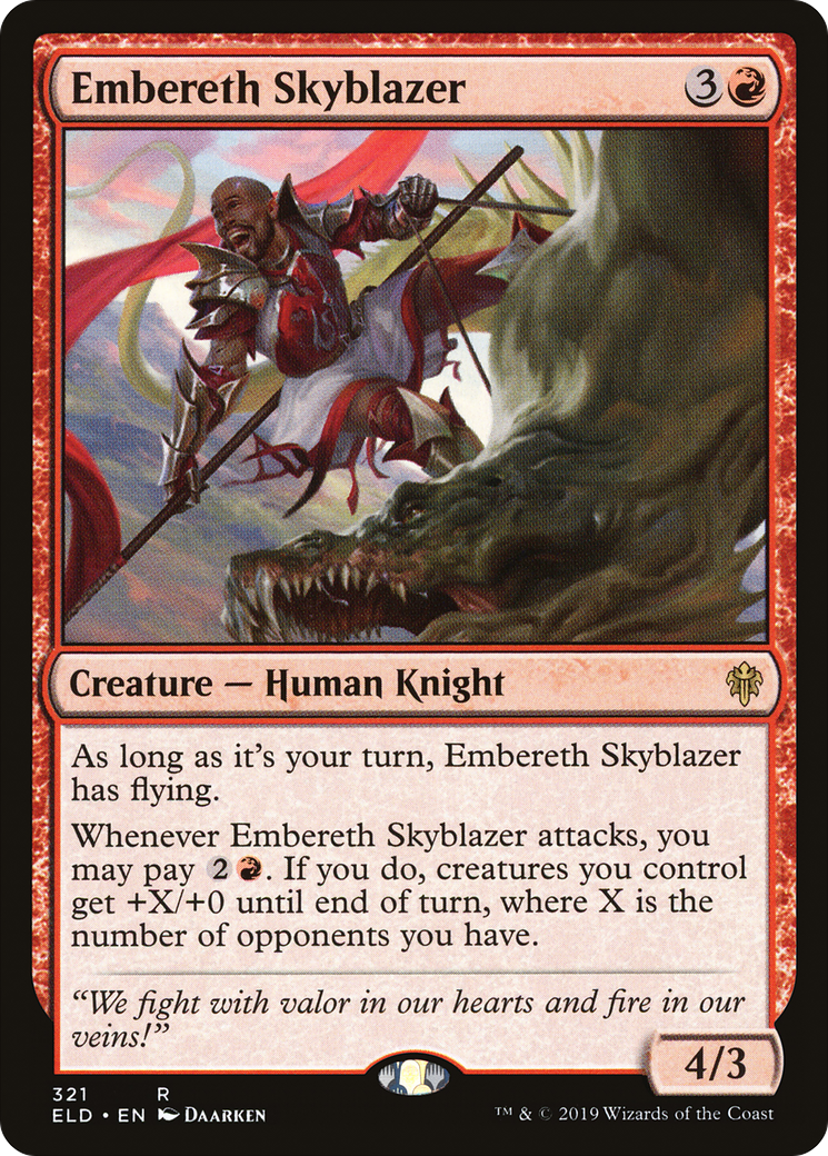 Embereth Skyblazer (ELD-321) - Throne of Eldraine - Premium MTG Single from Wizards of the Coast - Just $0.25! Shop now at Game Crave Tournament Store
