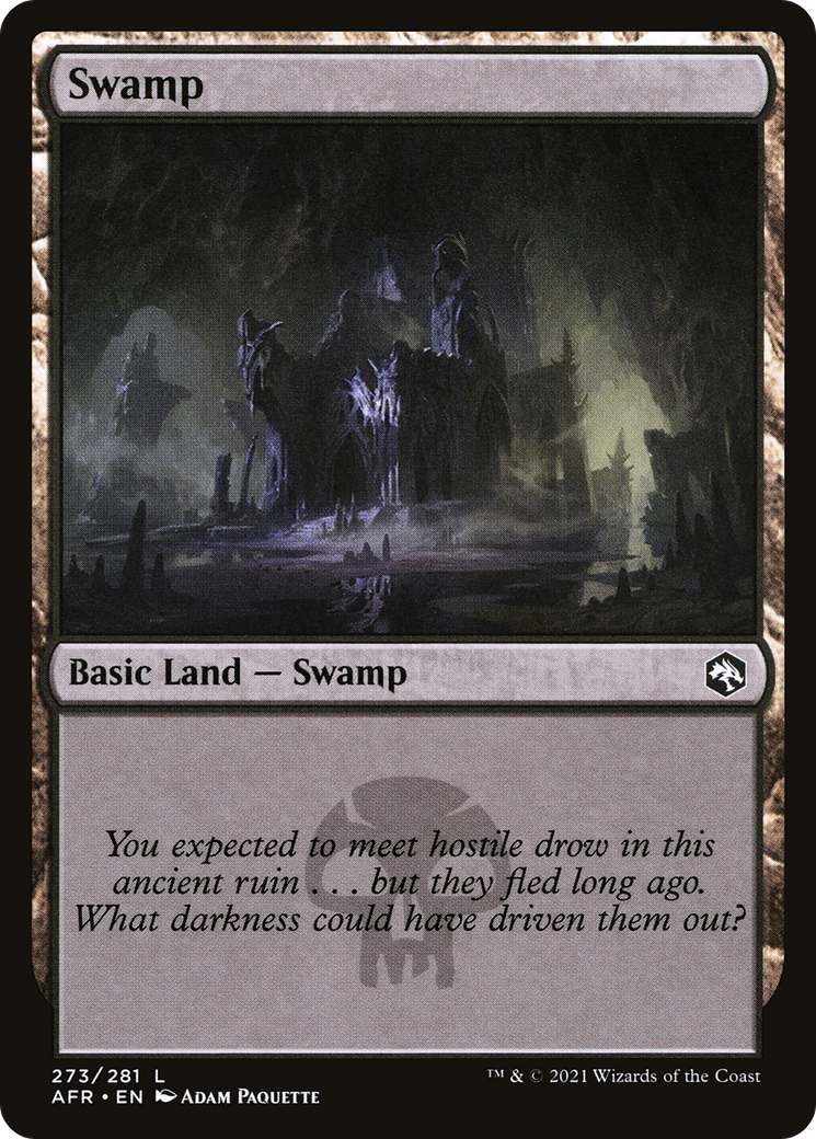 Swamp (AFR-273) - Adventures in the Forgotten Realms - Premium MTG Single from Wizards of the Coast - Just $0.25! Shop now at Game Crave Tournament Store