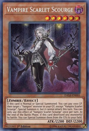 Vampire Scarlet Scourge (DASA-EN005) - Dark Saviors Unlimited - Premium Yugioh Single from Konami - Just $0.15! Shop now at Game Crave Tournament Store