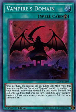 Vampire's Domain (DASA-EN009) - Dark Saviors 1st Edition - Premium Yugioh Single from Konami - Just $0.84! Shop now at Game Crave Tournament Store