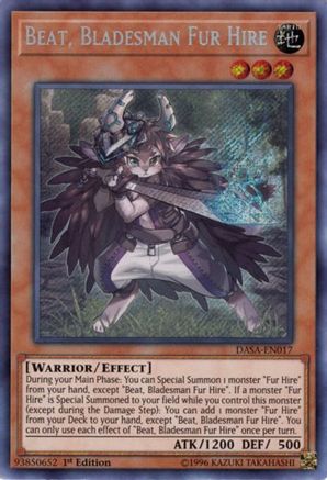 Beat, Bladesman Fur Hire (DASA-EN017) - Dark Saviors Unlimited - Premium Yugioh Single from Konami - Just $0.80! Shop now at Game Crave Tournament Store
