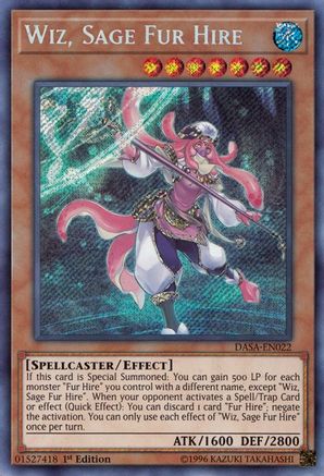 Wiz, Sage Fur Hire (DASA-EN022) - Dark Saviors 1st Edition - Premium Yugioh Single from Konami - Just $0.15! Shop now at Game Crave Tournament Store