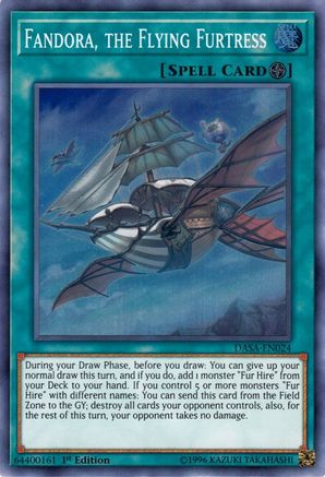 Fandora, the Flying Furtress (DASA-EN024) - Dark Saviors Unlimited - Premium Yugioh Single from Konami - Just $0.08! Shop now at Game Crave Tournament Store