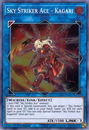 Sky Striker Ace - Kagari (DASA-EN027) - Dark Saviors 1st Edition - Premium Yugioh Single from Konami - Just $0.42! Shop now at Game Crave Tournament Store