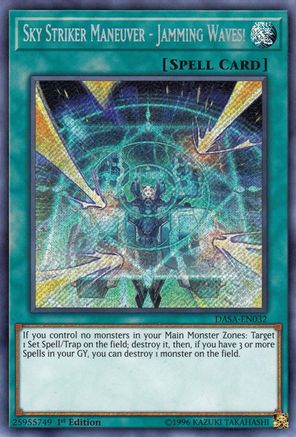 Sky Striker Maneuver - Jamming Waves! (DASA-EN032) - Dark Saviors Unlimited - Premium Yugioh Single from Konami - Just $1.20! Shop now at Game Crave Tournament Store