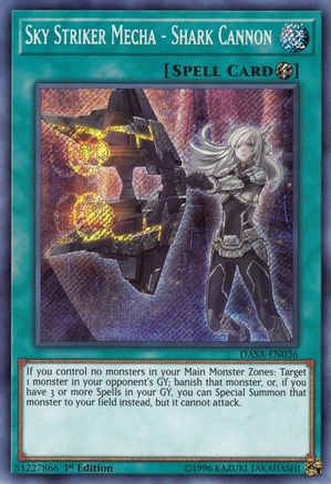 Sky Striker Mecha - Shark Cannon (DASA-EN036) - Dark Saviors 1st Edition - Premium Yugioh Single from Konami - Just $3.70! Shop now at Game Crave Tournament Store