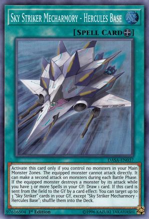 Sky Striker Mecharmory - Hercules Base (DASA-EN037) - Dark Saviors Unlimited - Premium Yugioh Single from Konami - Just $0.26! Shop now at Game Crave Tournament Store