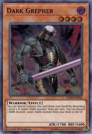 Dark Grepher (DASA-EN042) - Dark Saviors 1st Edition - Premium Yugioh Single from Konami - Just $2.86! Shop now at Game Crave Tournament Store
