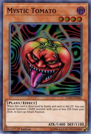 Mystic Tomato (DASA-EN046) - Dark Saviors Unlimited - Premium Yugioh Single from Konami - Just $0.22! Shop now at Game Crave Tournament Store