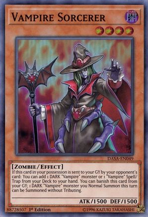 Vampire Sorcerer (DASA-EN049) - Dark Saviors Unlimited - Premium Yugioh Single from Konami - Just $0.25! Shop now at Game Crave Tournament Store