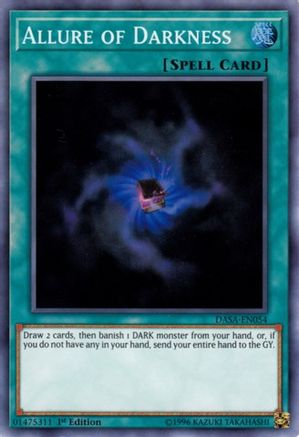 Allure of Darkness (DASA-EN054) - Dark Saviors Unlimited - Premium Yugioh Single from Konami - Just $0.61! Shop now at Game Crave Tournament Store