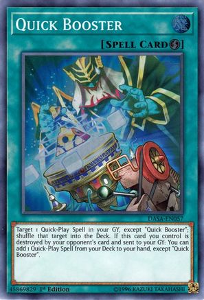 Quick Booster (DASA-EN057) - Dark Saviors 1st Edition - Premium Yugioh Single from Konami - Just $0.08! Shop now at Game Crave Tournament Store