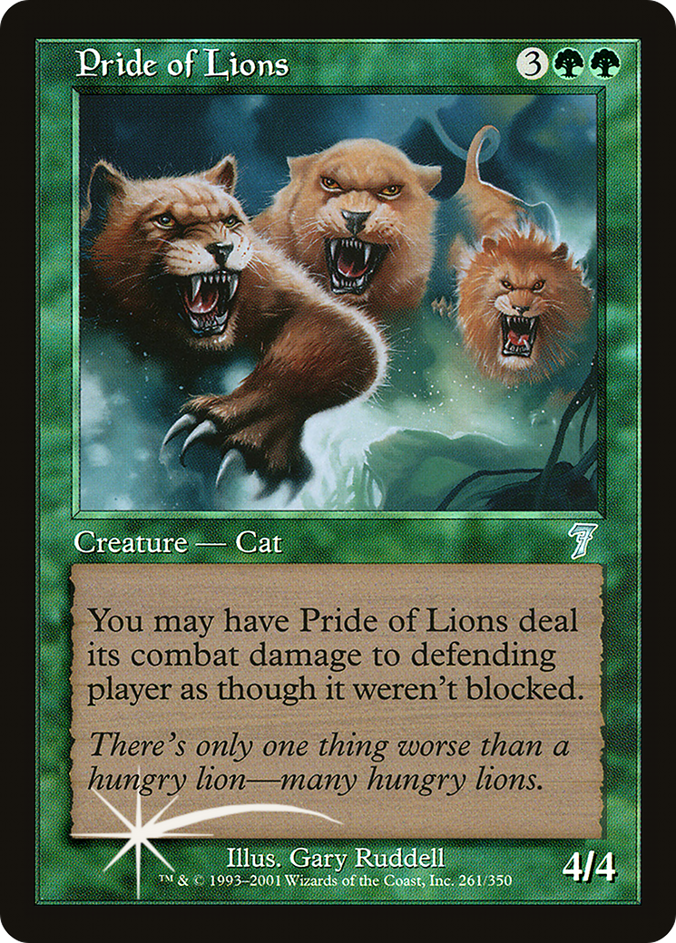 Pride of Lions (7ED-261★) - Seventh Edition Foil - Premium MTG Single from Wizards of the Coast - Just $0.54! Shop now at Game Crave Tournament Store