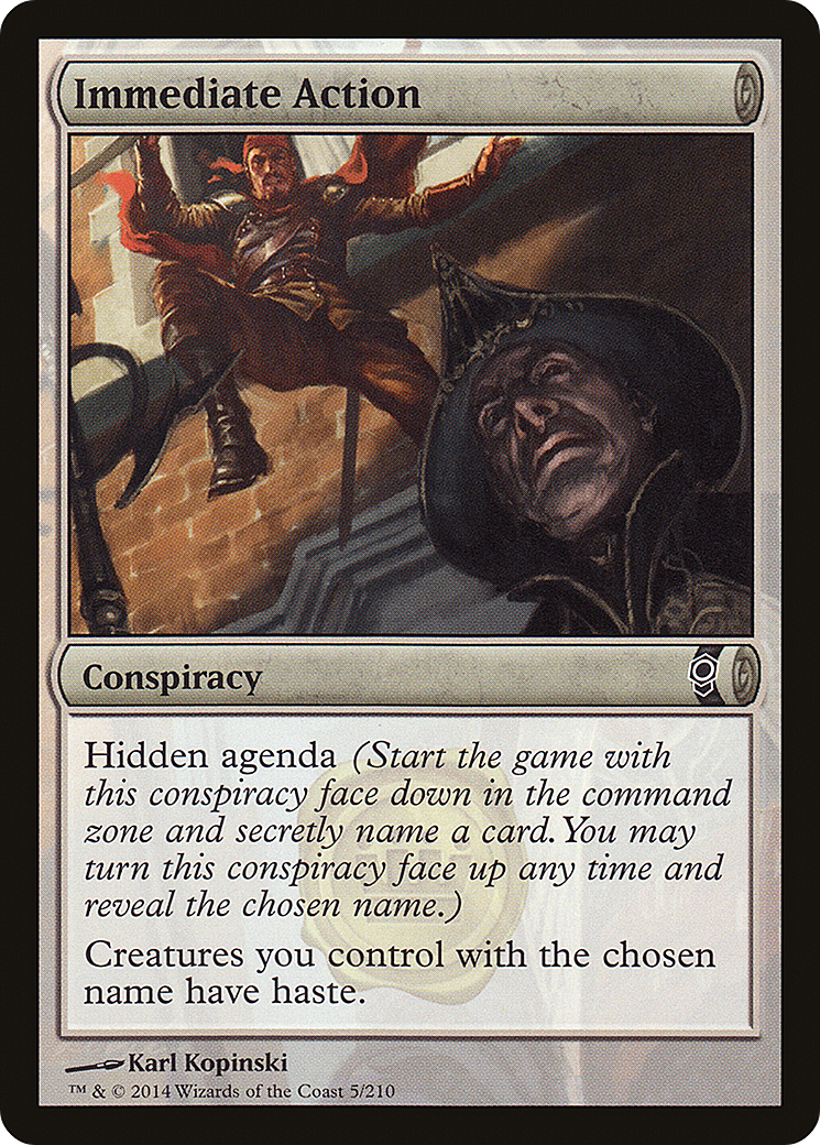 Immediate Action (CNS-005) - Conspiracy Foil - Premium MTG Single from Wizards of the Coast - Just $0.08! Shop now at Game Crave Tournament Store