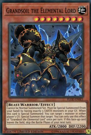 Grandsoil the Elemental Lord (FLOD-ENSE1) - Flames of Destruction Limited - Premium Yugioh Single from Konami - Just $0.25! Shop now at Game Crave Tournament Store