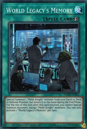 World Legacy's Memory (FLOD-ENSE3) - Flames of Destruction Limited - Premium Yugioh Single from Konami - Just $0.25! Shop now at Game Crave Tournament Store