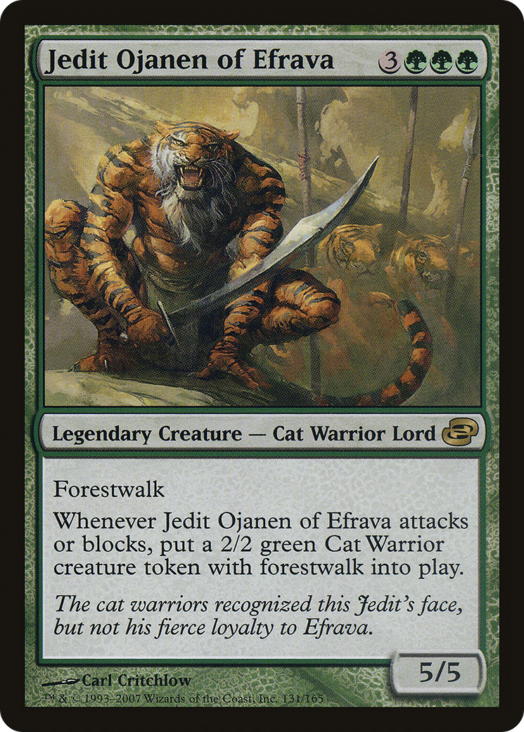 Jedit Ojanen of Efrava (PLC-131) - Planar Chaos - Premium MTG Single from Wizards of the Coast - Just $0.26! Shop now at Game Crave Tournament Store