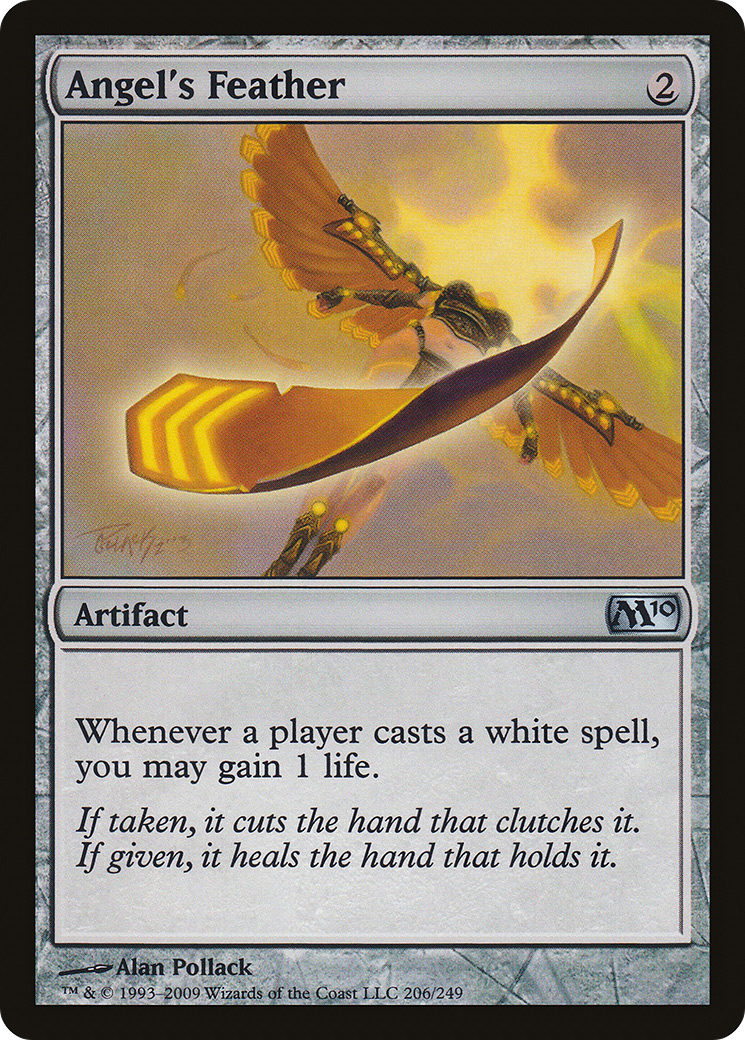 Angel's Feather (M10-206) - Magic 2010 - Premium MTG Single from Wizards of the Coast - Just $0.08! Shop now at Game Crave Tournament Store