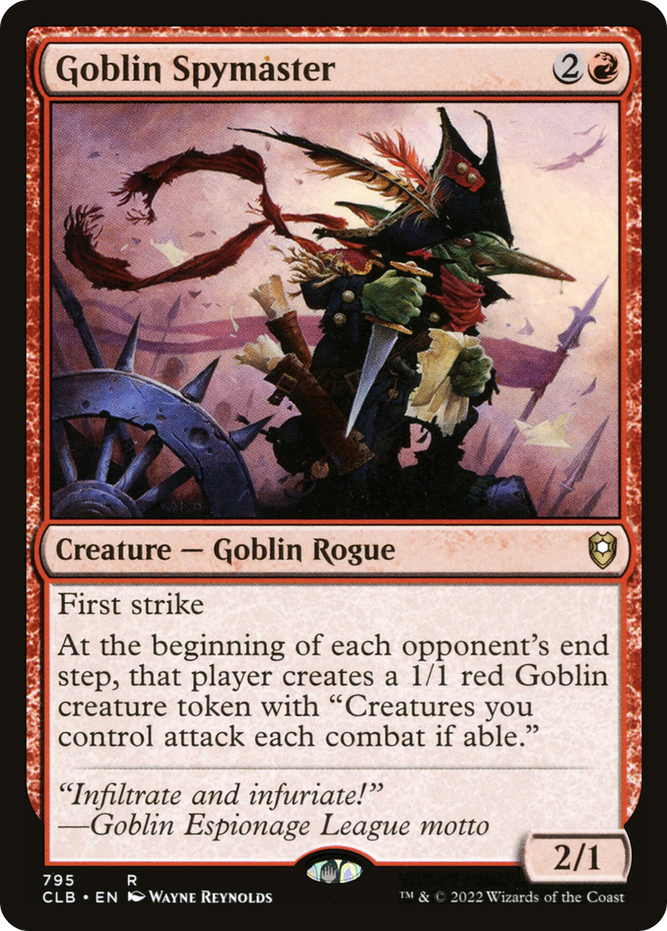 Goblin Spymaster (CLB-795) - Commander Legends: Battle for Baldur's Gate - Premium MTG Single from Wizards of the Coast - Just $0.27! Shop now at Game Crave Tournament Store