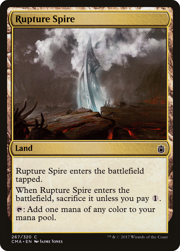 Rupture Spire (CMA-267) - Commander Anthology - Premium MTG Single from Wizards of the Coast - Just $0.08! Shop now at Game Crave Tournament Store