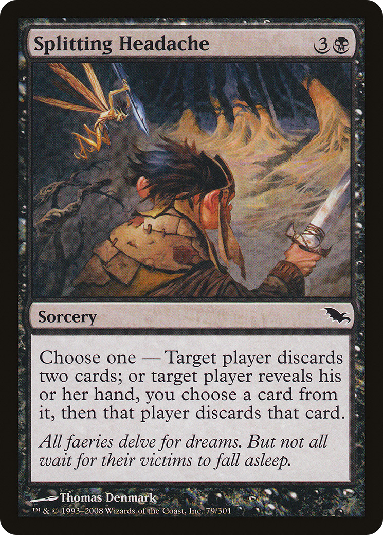 Splitting Headache (SHM-079) - Shadowmoor Foil - Premium MTG Single from Wizards of the Coast - Just $0.25! Shop now at Game Crave Tournament Store
