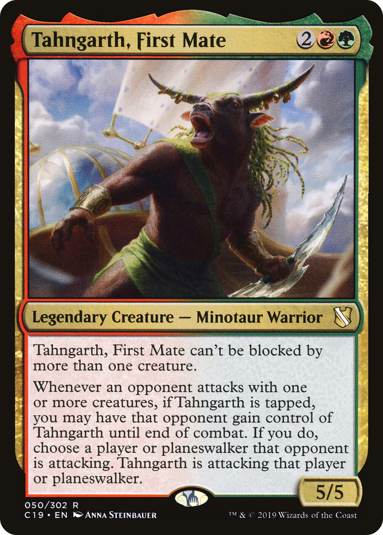 Tahngarth, First Mate (C19-050) - Commander 2019 - Premium MTG Single from Wizards of the Coast - Just $0.08! Shop now at Game Crave Tournament Store