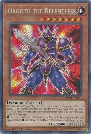 Orgoth the Relentless (BLRR-EN001) - Battles of Legend: Relentless Revenge 1st Edition - Premium Yugioh Single from Konami - Just $1.83! Shop now at Game Crave Tournament Store