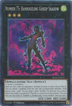 Number 75: Bamboozling Gossip Shadow (BLRR-EN032) - Battles of Legend: Relentless Revenge 1st Edition - Premium Yugioh Single from Konami - Just $9.25! Shop now at Game Crave Tournament Store