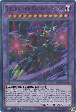 Shura the Combat Star (BLRR-EN040) - Battles of Legend: Relentless Revenge 1st Edition - Premium Yugioh Single from Konami - Just $0.37! Shop now at Game Crave Tournament Store