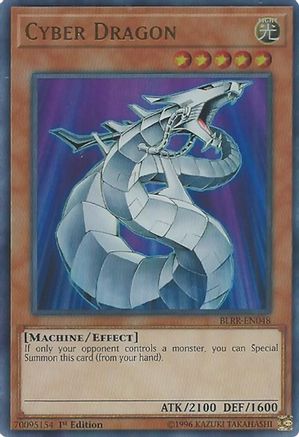 Cyber Dragon (BLRR-EN048) - Battles of Legend: Relentless Revenge 1st Edition - Premium Yugioh Single from Konami - Just $0.75! Shop now at Game Crave Tournament Store