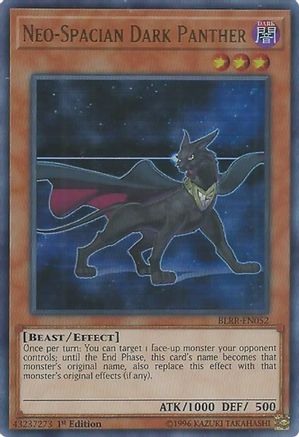 Neo-Spacian Dark Panther (BLRR-EN052) - Battles of Legend: Relentless Revenge 1st Edition - Premium Yugioh Single from Konami - Just $1.78! Shop now at Game Crave Tournament Store