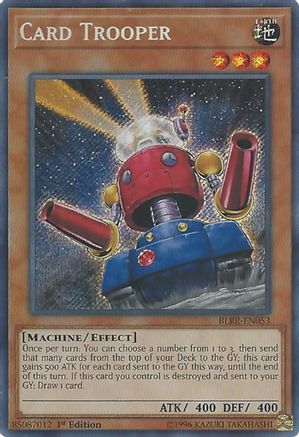 Card Trooper (BLRR-EN053) - Battles of Legend: Relentless Revenge 1st Edition - Premium Yugioh Single from Konami - Just $2.26! Shop now at Game Crave Tournament Store